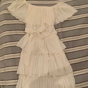 White off the shoulder dress